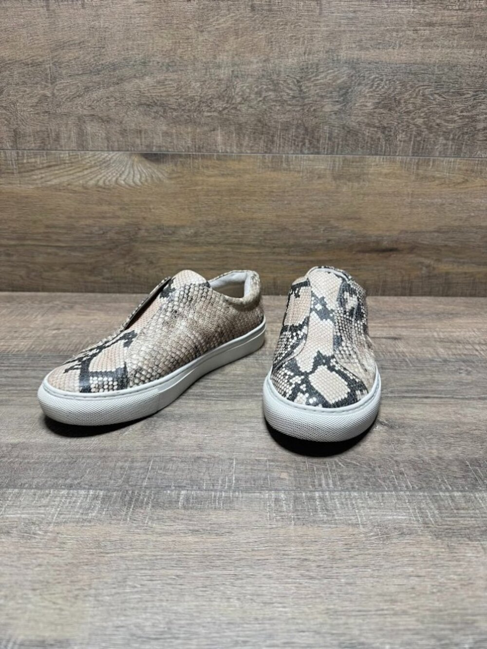 JSlides Heidi Snake Print Leather Slip On Shoes Women's Size 6.5